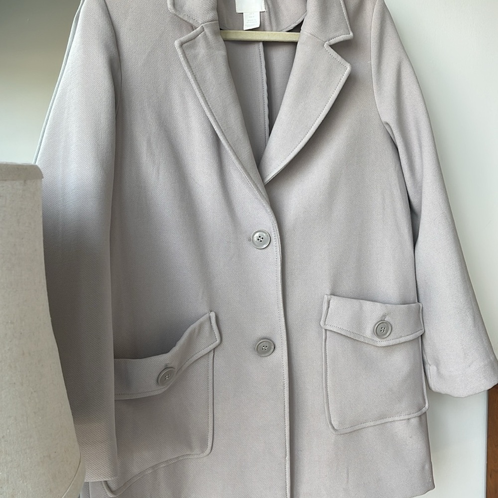 Grey Button Jacket - image 3
